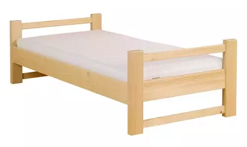 Jednoduchá dřevěná postel z masivu 90x200 Florida