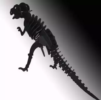 3D model z kovu (plechu) - dinosaurus, tyranosaurus rex