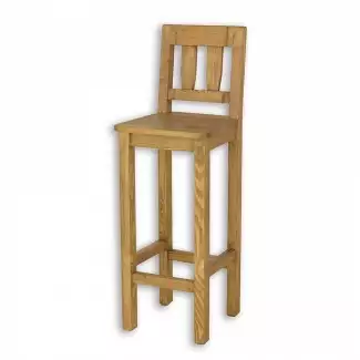 Barová židle z borovicového dřeva Tomáš 